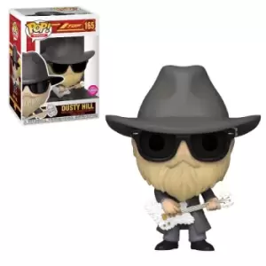 Image of Pop! Rocks ZZ Top Dusty Hill Flocked Pop! Vinyl Figure
