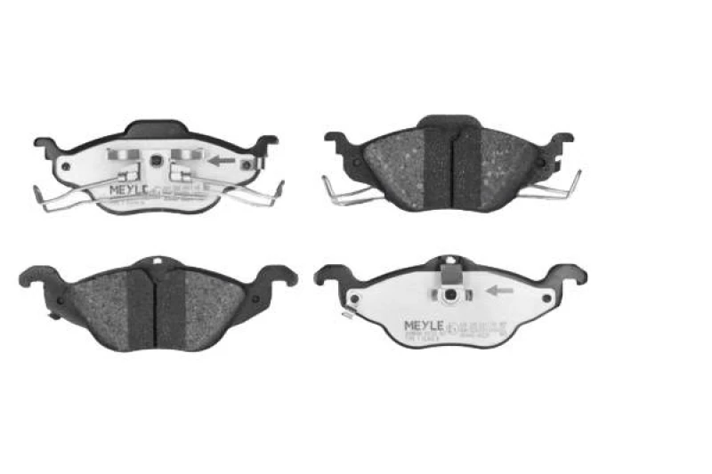 Image of MEYLE 025 230 6317/PD Brake pad set Front Axle, with acoustic wear warning, MEYLE-PD Quality, with anti-squeak plate Brake Pad Set,disc brake (402)