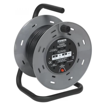 Image of Sealey BCR2525 Cable Reel 25mtr 4 x 230V 2.5mm² Thermal Trip