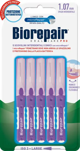 image of Biorepair Oral Care Pro Interdental 1.7mm Micro Repair Brush 5Pcs