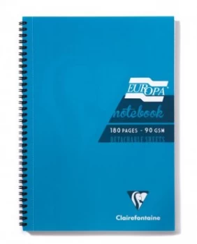 Image of Europa A4 Sidebound Notebook Turquoise PK5