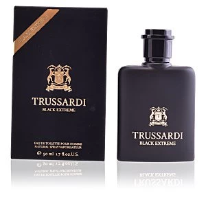 image of Trussardi Black Extreme Eau de Toilette For Him 50ml