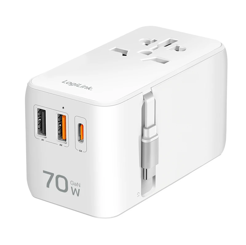 Image of LogiLink PA0357 power adapter/inverter Indoor 70 W White