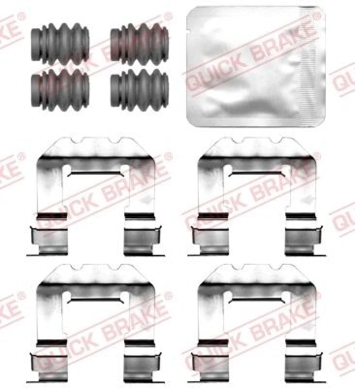 Image of QUICK BRAKE Brake pad fitting kit QUICK BRAKE 109-0127