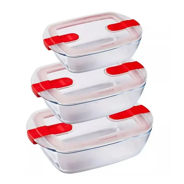 Image of Pyrex Cook&Heat Rectangle Roaster Set One size None 72238469000