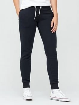 Image of Superdry Orange Label Joggers - Navy, Size 10, Women