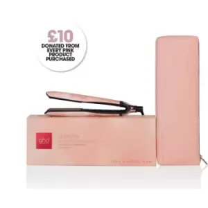 image of GHD ghd platinum+ limited edition hair straightener - pink peach charity edition - Pink