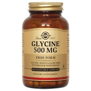 Image of Solgar Glycine 500 mg Vegetable Capsules 100 Capsules