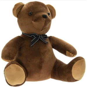 image of Velveteen Teddy Doorstop By Lesser & Pavey