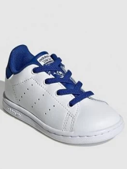 Image of Adidas Originals Stan Smith Infant Trainers - White/Blue