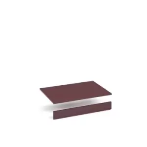 Image of Flux top and plinth finishing panels for double locker units 800mm wide - wine red