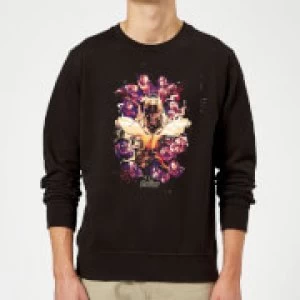 Image of Avengers Endgame Splatter Sweatshirt - Black