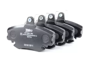 Image of VALEO Brake pad set 301002 Brake pads,Brake pad set, disc brake RENAULT,PEUGEOT,DACIA,TWINGO I (C06_),CLIO II (BB0/1/2_, CB0/1/2_)