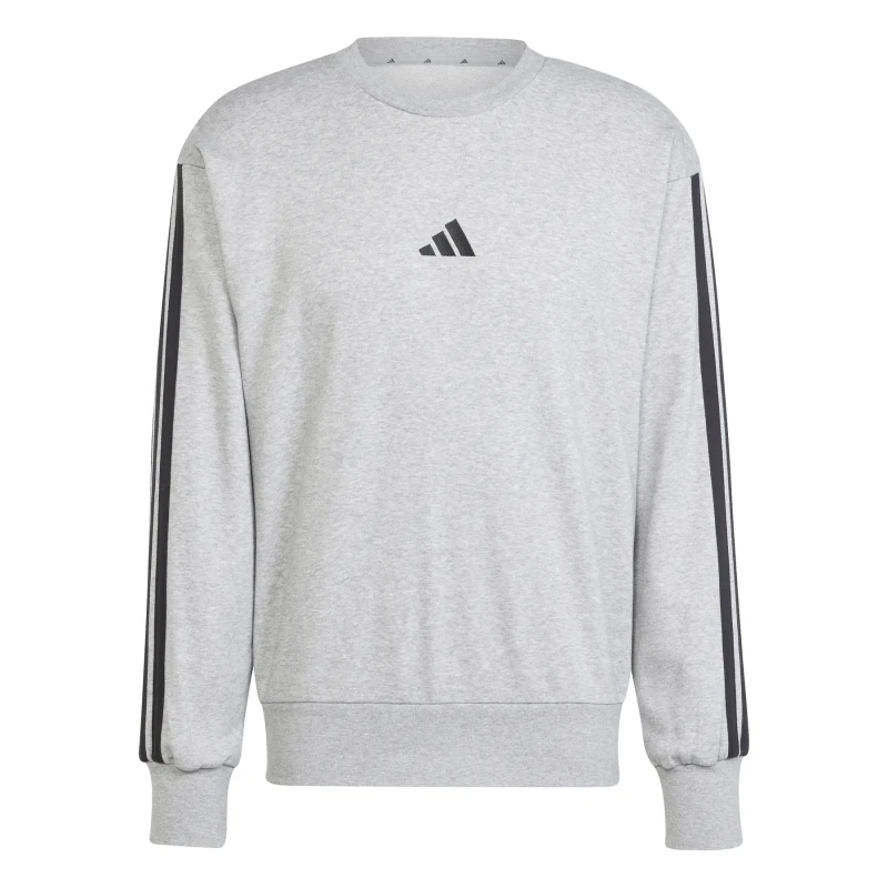 Image of Adidas Sweatshirt adidas Essentials 3-Stripes French Terry Gris Male 2XL