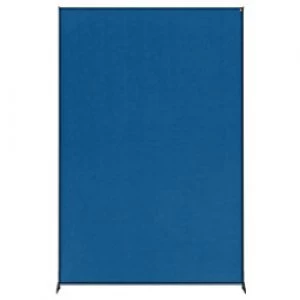 Nobo Freestanding Room Divider Screen Impression Pro 1200mm x 1800mm x 300mm Felt, Metal Blue