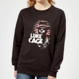 Image of Marvel Knights Luke Cage Womens Sweatshirt - Black