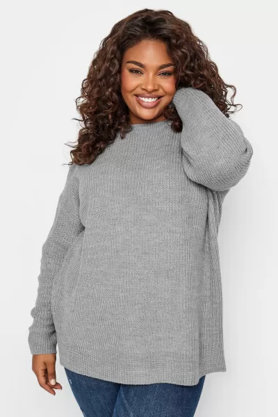Image of Drop Shoulder Knitted Jumper