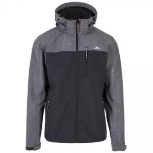 Image of Trespass Mens Abbott Softshell Jacket (XXS) (Dark Grey Marl)