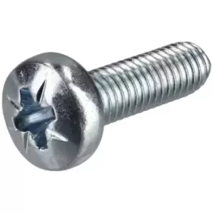 image of R-TECH 337051 Pozi Pan Head Machine Screws BZP M5 16mm - Pack Of 100