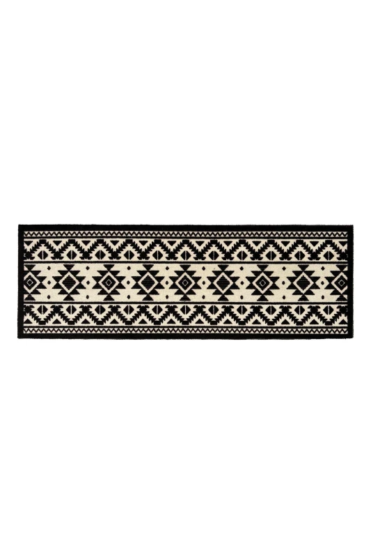 Image of My Mat Washable Nylon Tribal Indoor Mat White