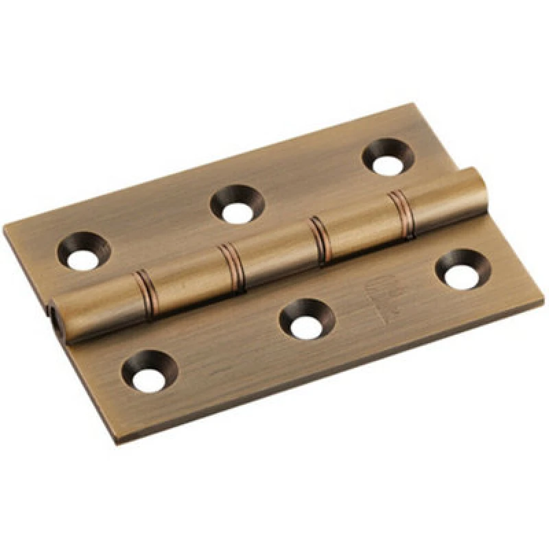 Image of Loops PAIR 76 x 50 x 2.5mm Brass Washered Butt Hinge Antique Bronze Internal Door Metallics