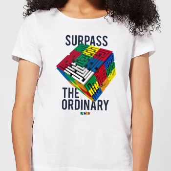 Image of Surpass The Ordinary Womens T-Shirt - White - XXL
