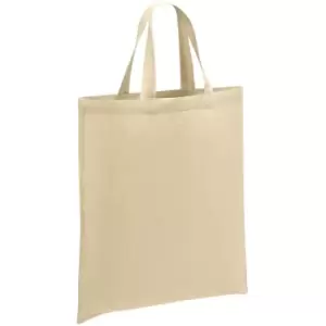 image of Brand Lab - Cotton Short Handle Shopper Bag (One Size) (Natural)