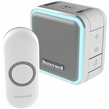 Image of DC515NG WF Chime Kit 150m 6 Tunes 84dB HALO Silver Grey Doorbell - Honeywell