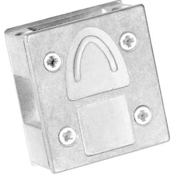 Image of D SUB adapter housing Number of pins 9 Metal 90 90 Silver
