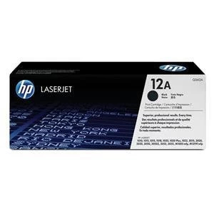 Image of HP 12A Black Laser Toner Ink Cartridge