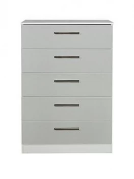 Image of Swift Montreal Gloss Ready Assembled 5 Drawer Chest