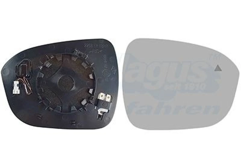 Image of VAN WEZEL Wing mirror glass VAN WEZEL 3376836