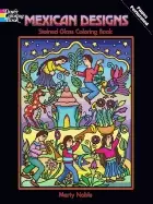Image of mexican designs stained glass coloring book