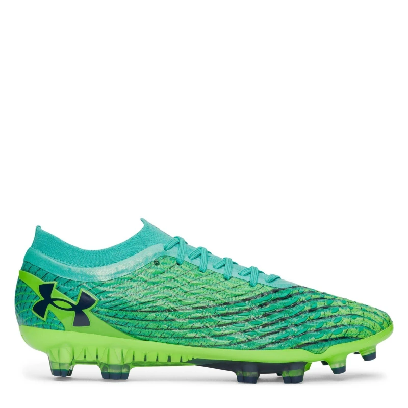 Image of Under Armour Mens Magnetico .1 Firm Ground Football Boots Green/Turquoise male 7 (41)