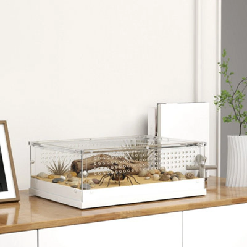 Image of Pawhut Reptile Terrarium, Vivarium Acrylic For Snake, Gecko, 40 X 30 X 15 Cm
