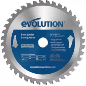 image of Evolution 185mm 40T Mild Steel Cutting Blade