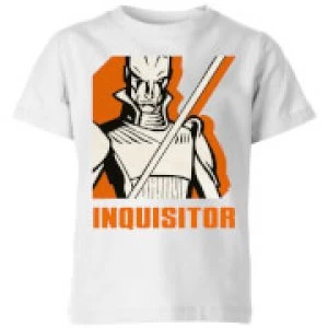 Image of Star Wars Rebels Inquisitor Kids T-Shirt - White - 11-12 Years