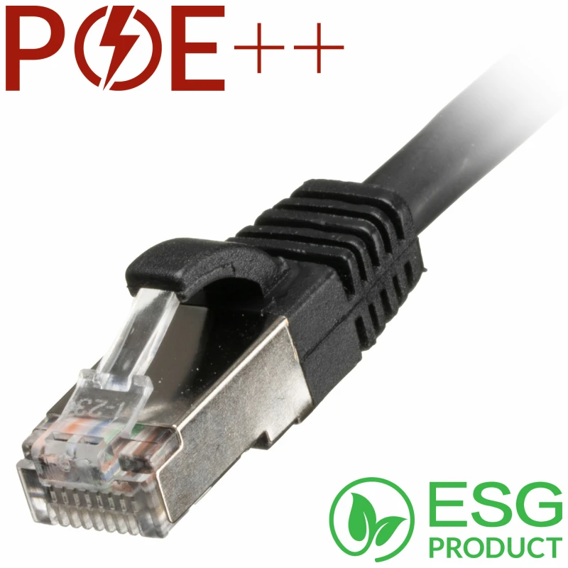Image of Cablenet Cablenet 0.3m Cat6a RJ45 Black S/FTP LSOH 26AWG Snagless Booted Patch Lead (PK 100) 65-6003B