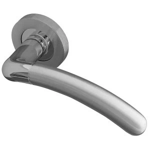 image of Jedo Inoxia Door Handle on Round Rose