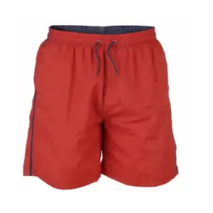 image of Duke Mens Yarrow D555 Full Length Swim Shorts (L) (Red)