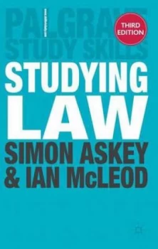 Image of Studying Law by Simon Askey Paperback