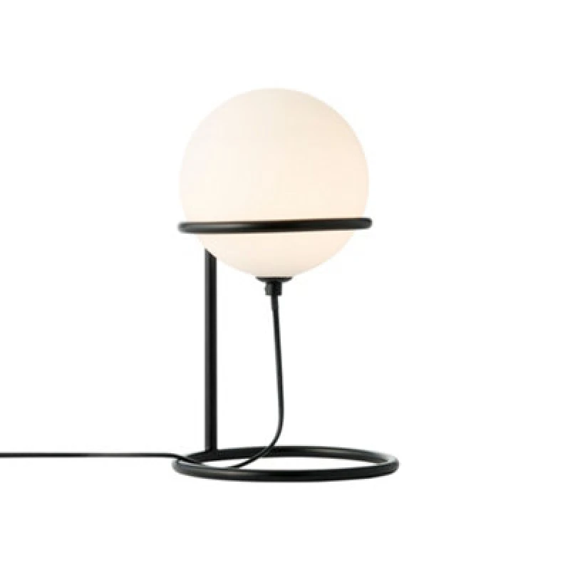 Image of Nordlux Wilson Glass Table Lamp Floating Black,mains