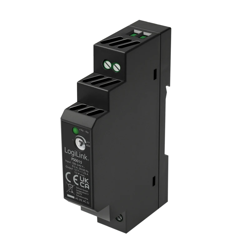 Image of LogiLink DIN Rail Power Supply 15 W / 12 V