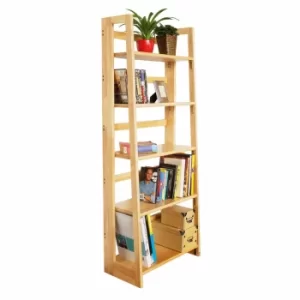 image of Premier Housewares 5 Tier Folding Shelving Unit, Wood