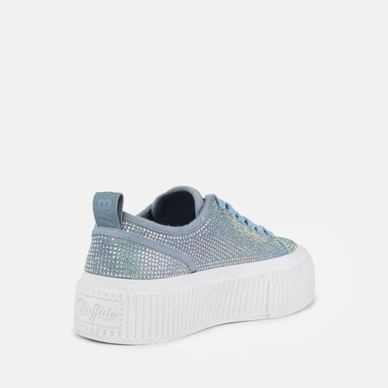 Image of Buffalo Womens Trainers Buffalo Madison Glam Bleu Female 39
