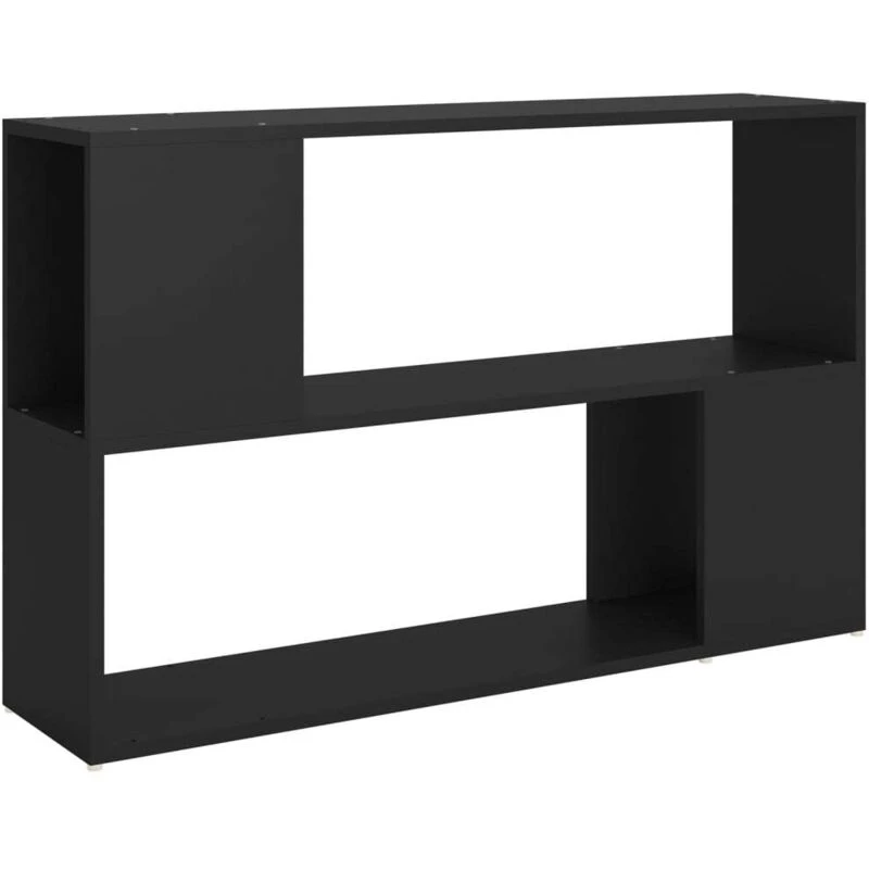 Image of VIDAXL Book Cabinet Black 100x24x63cm Engineered Wood Vidaxl 8720286651278