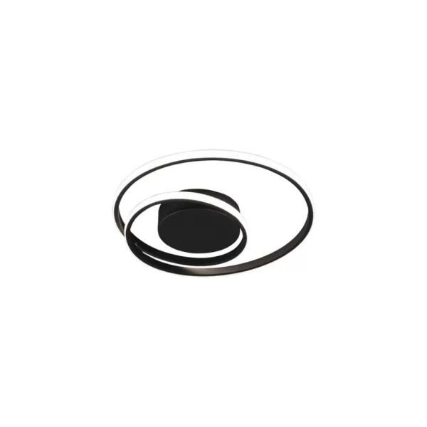Image of Zibal Modern LED Semi Flush Light Black Matt 3000K