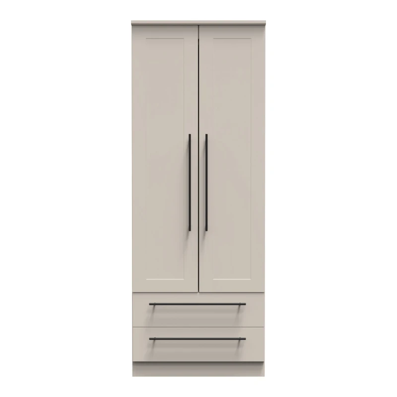 Image of Howard 2 Door 2 Drawer Wardrobe In Kashmir Matt (Ready Assembled)