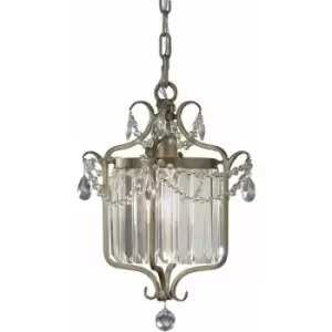 Image of Loops - 1 Bulb Ceiling Pendant Light Fitting Gilded Silver LED E27 100W Bulb
