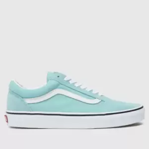 Image of Vans Old Skool Trainers In Pale Blue